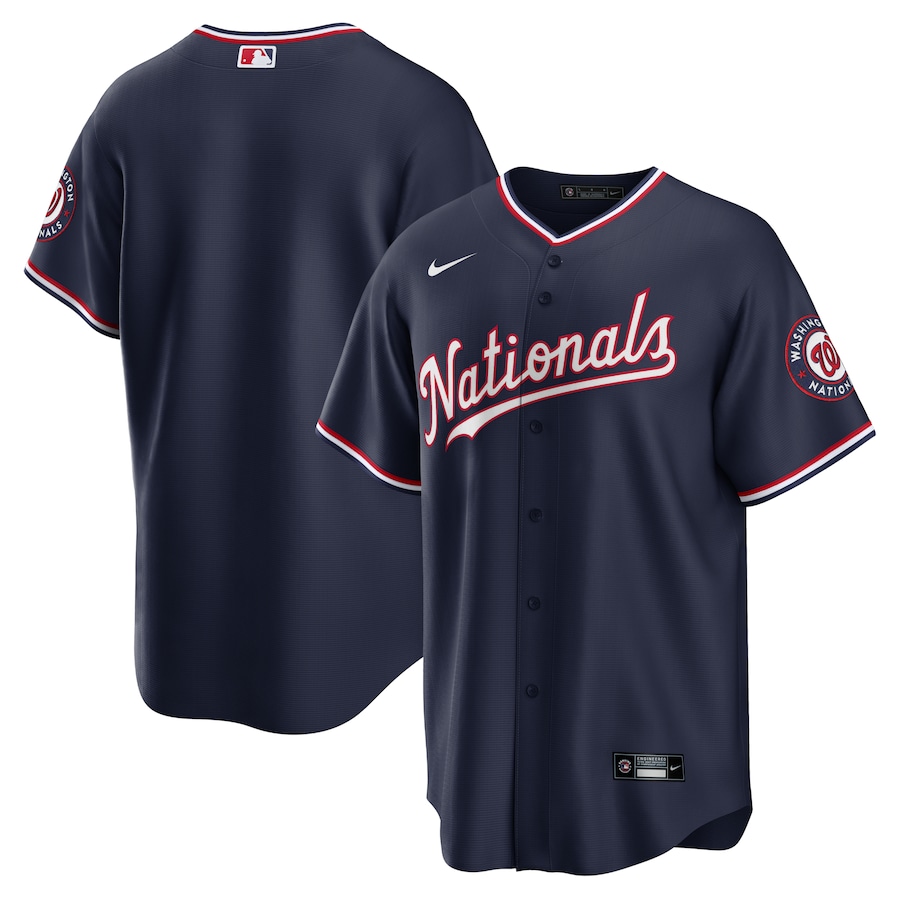 Men's Washington Nationals Nike Navy Alternate Replica Team Jersey - Jersey