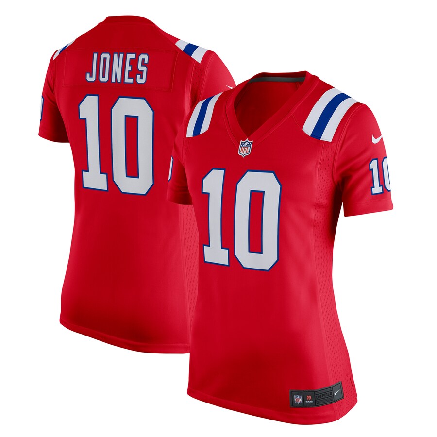 Women's New England Patriots Mac Jones Nike Red Game Alternate Jersey - Jersey