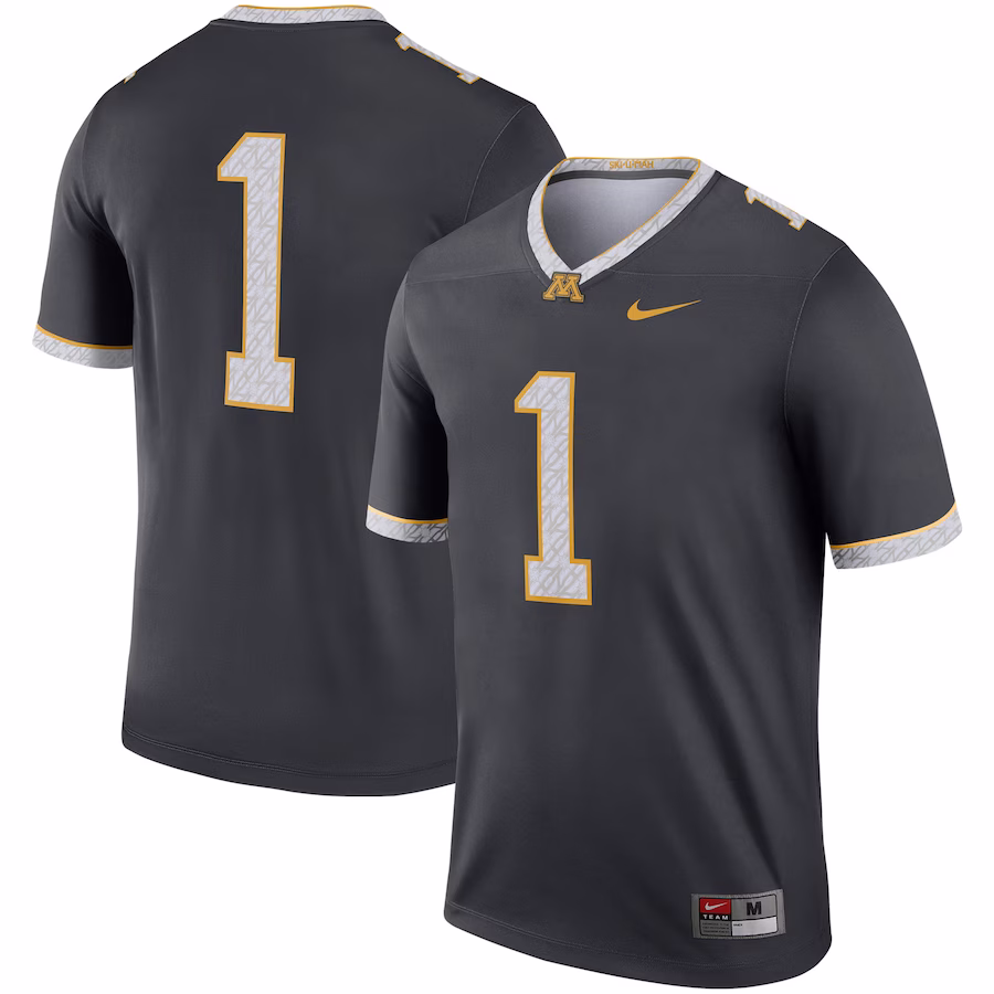 #1 Minnesota Golden Gophers Nike Legend Alternate Jersey - Gray - Jersey