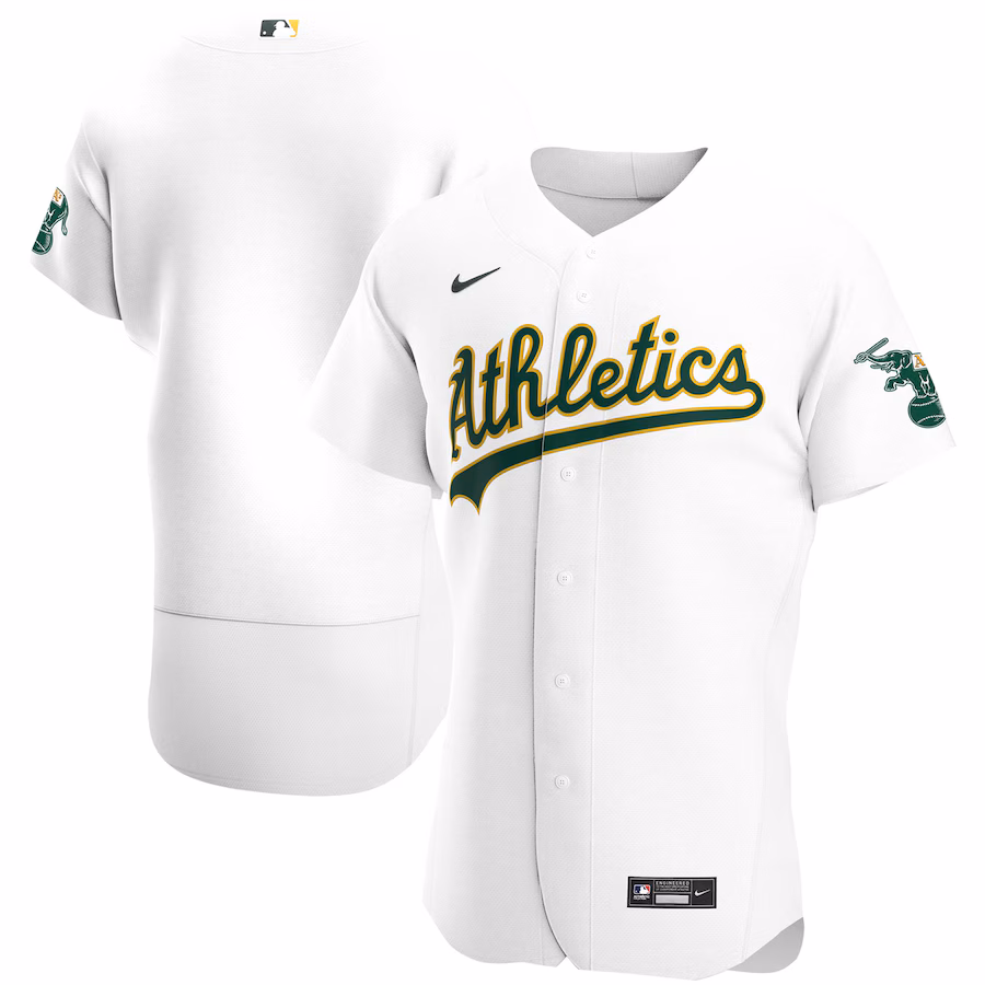 Men's Athletics Nike White Home Authentic Team Jersey - Jersey