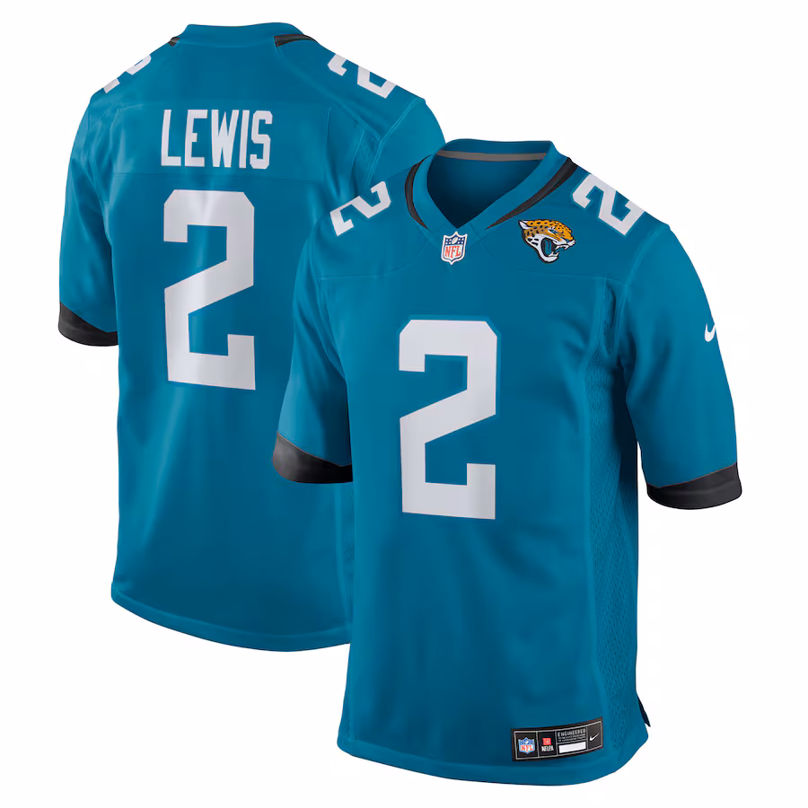 Men's Jacksonville Jaguars Jourdan Lewis Nike Teal Team Game Jersey - Jersey
