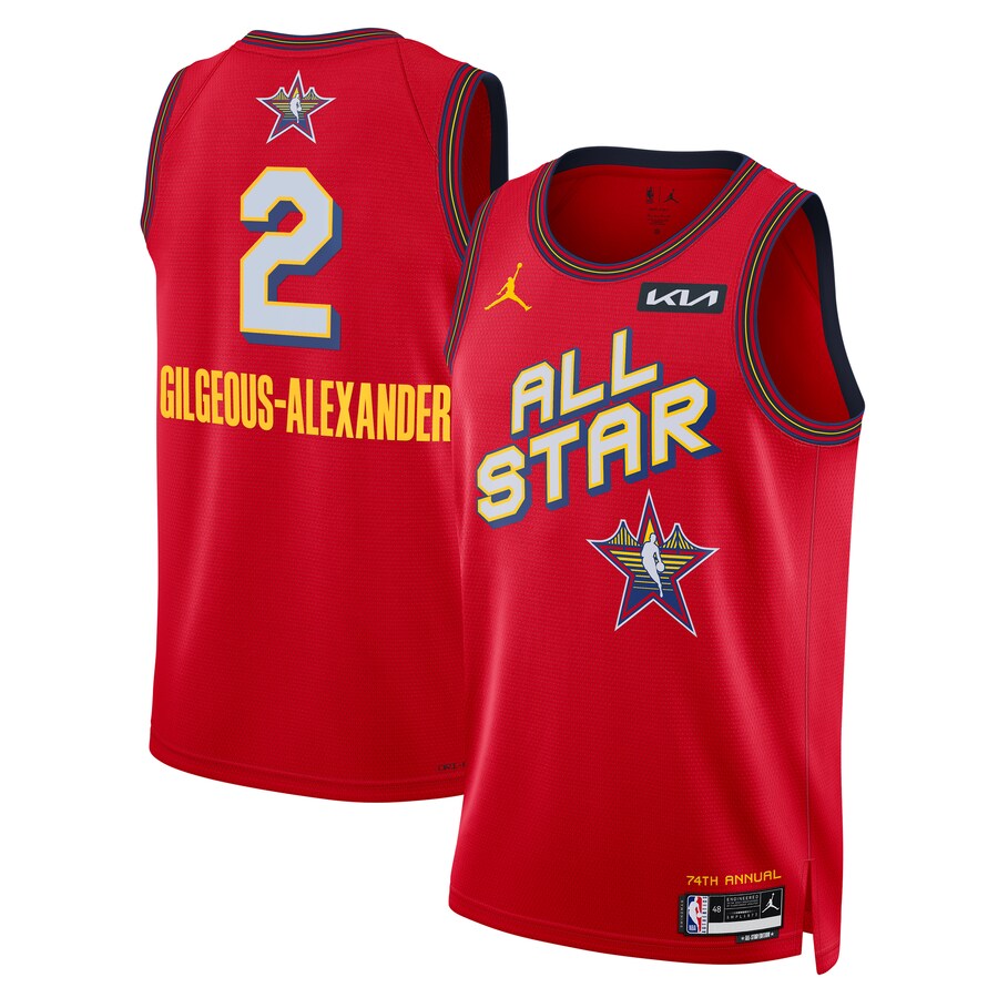 Unisex Shai Gilgeous-Alexander Nike Red 2025 NBA All-Star Game Swingman Player Jersey - Jersey