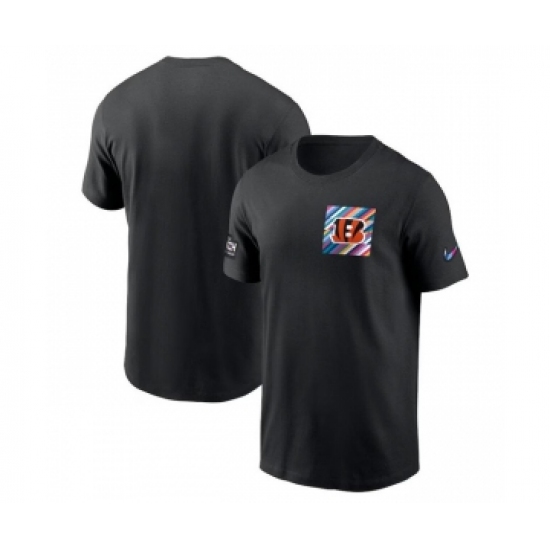 Men's Cincinnati Bengals Black 2023 Crucial Catch Sideline Tri-Blend T-Shirt - Jersey