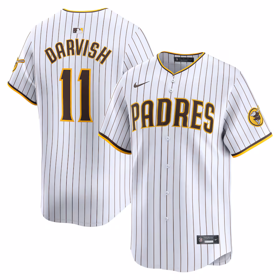 Men's San Diego Padres Yu Darvish Nike White Home Limited Player Jersey - Jersey