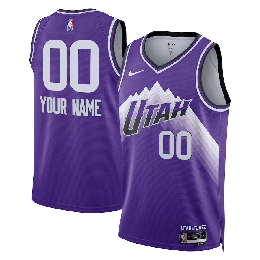 Unisex Utah Jazz  Nike Purple 2023/24 Custom Swingman Jersey - City Edition - Jersey