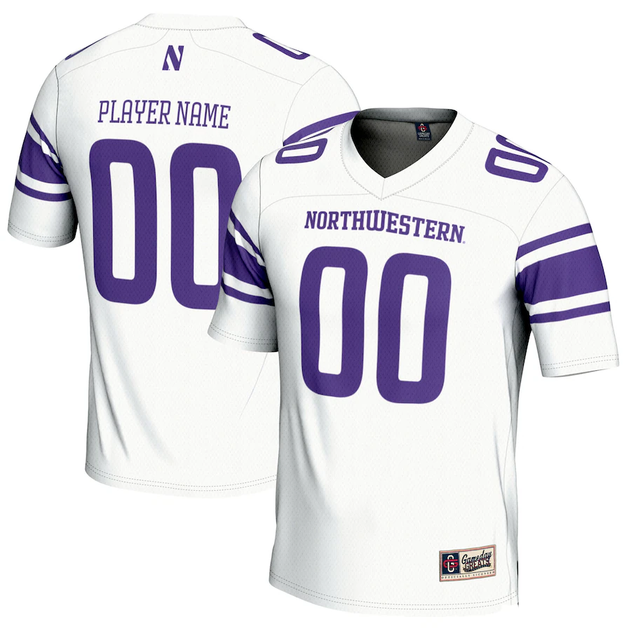 Northwestern Wildcats GameDay Greats NIL Pick-A-Player Football Jersey - White - Jersey