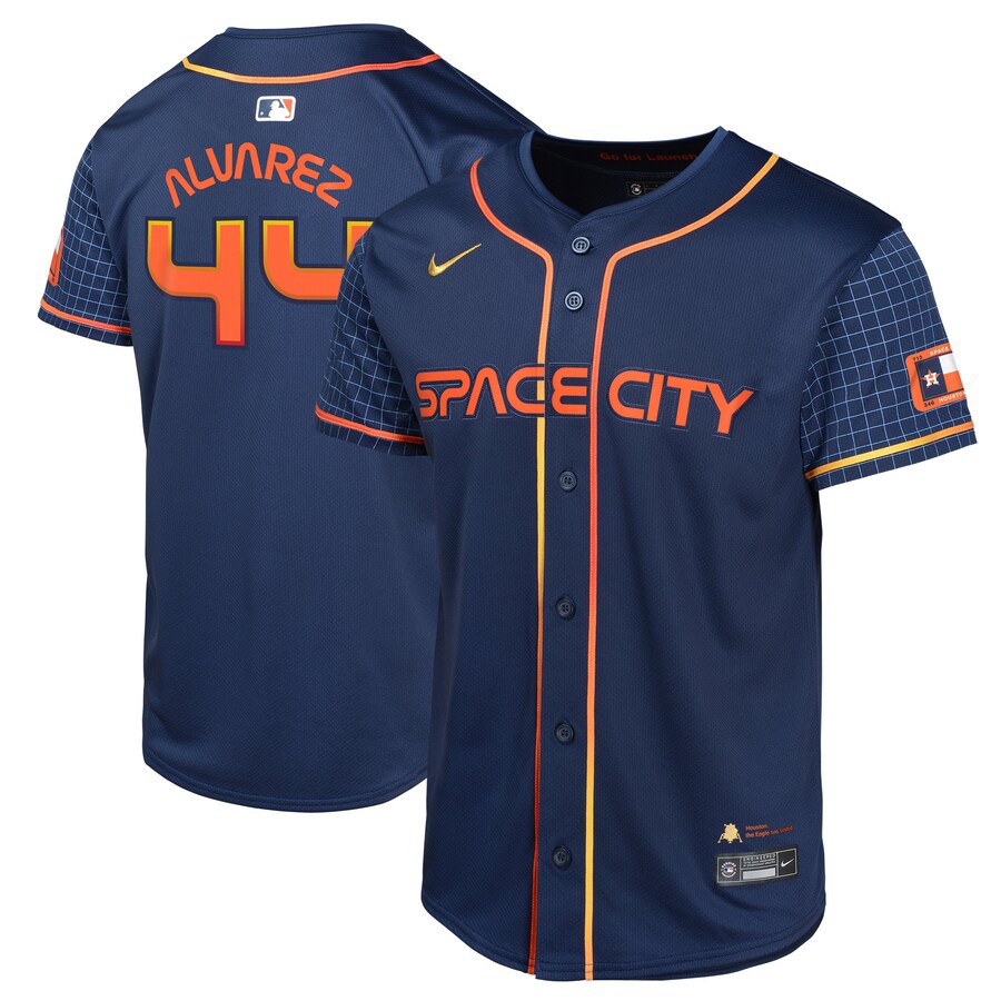 Youth Houston Astros Yordan Alvarez Nike Navy City Connect Limited Player Jersey - Jersey