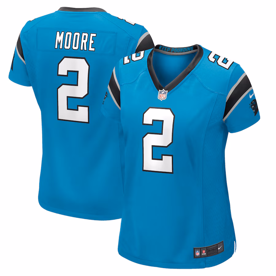Women's Carolina Panthers D.J. Moore Nike Blue Game Jersey - Jersey