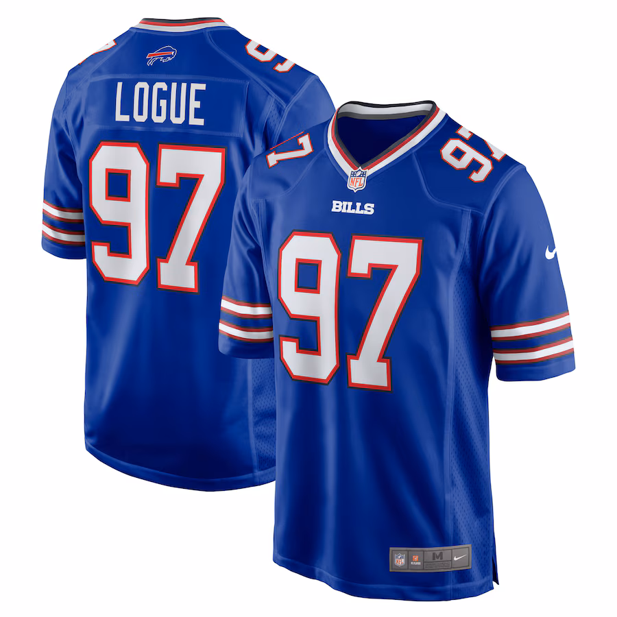 Men's Buffalo Bills Zion Logue Nike Royal Team Game Jersey - Jersey
