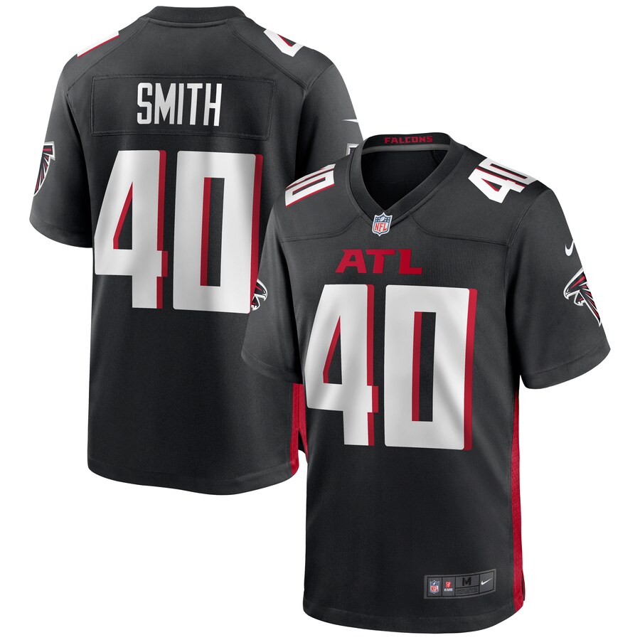 Men's Atlanta Falcons Keith Smith Nike Black Game Jersey - Jersey