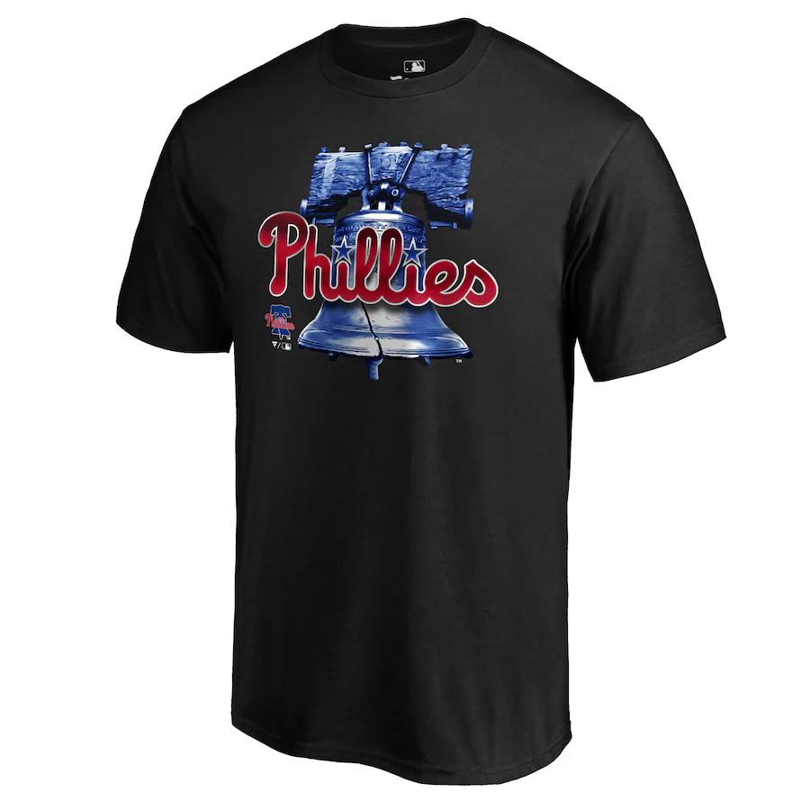Men's Philadelphia Phillies Black Midnight Mascot T-Shirt - Jersey
