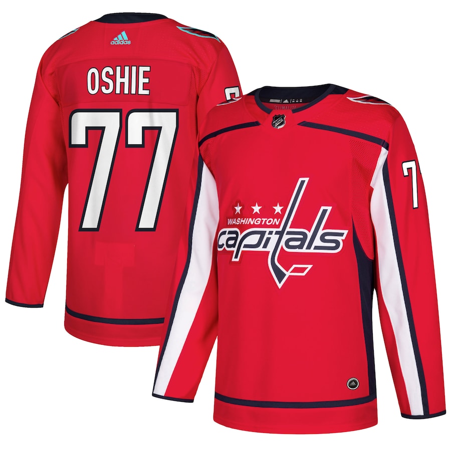 Men's Washington Capitals TJ Oshie adidas Red Authentic Player Jersey - Jersey
