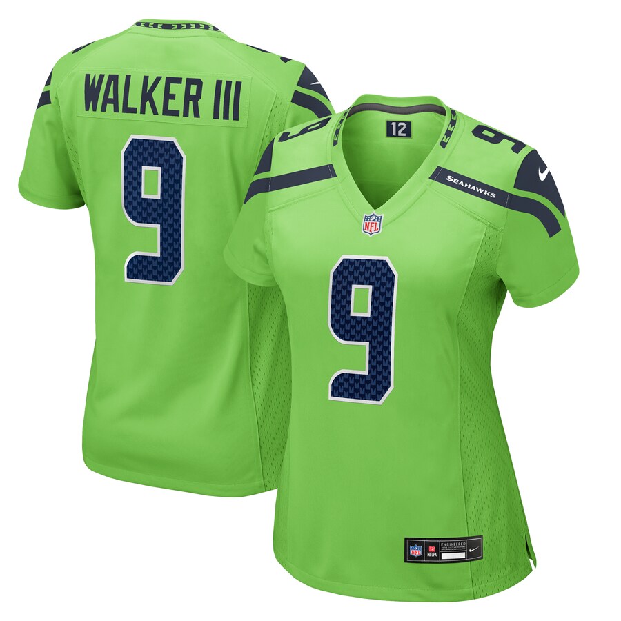 Women's Seattle Seahawks Kenneth Walker III Nike Neon Green  Game Jersey - Jersey
