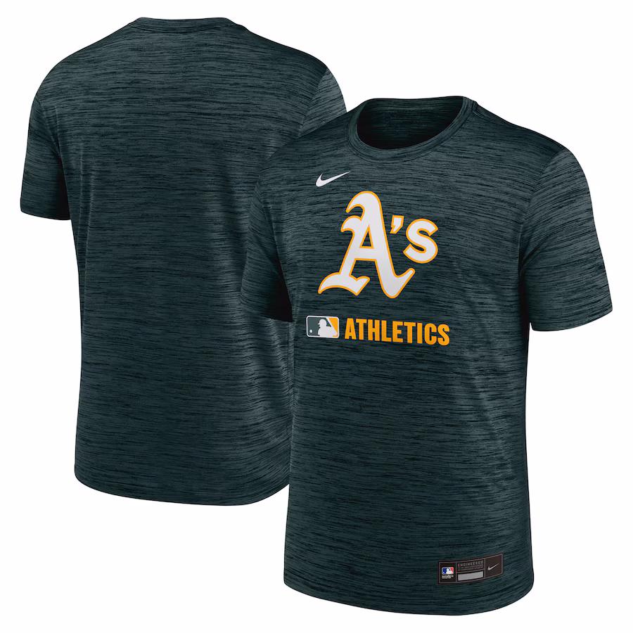 Men's Athletics Nike Green Authentic Collection Velocity Performance Practice T-Shirt - Jersey
