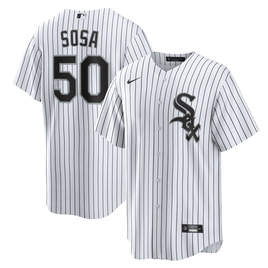 Men's Chicago White Sox Lenyn Sosa Nike White Home Replica Jersey - Jersey