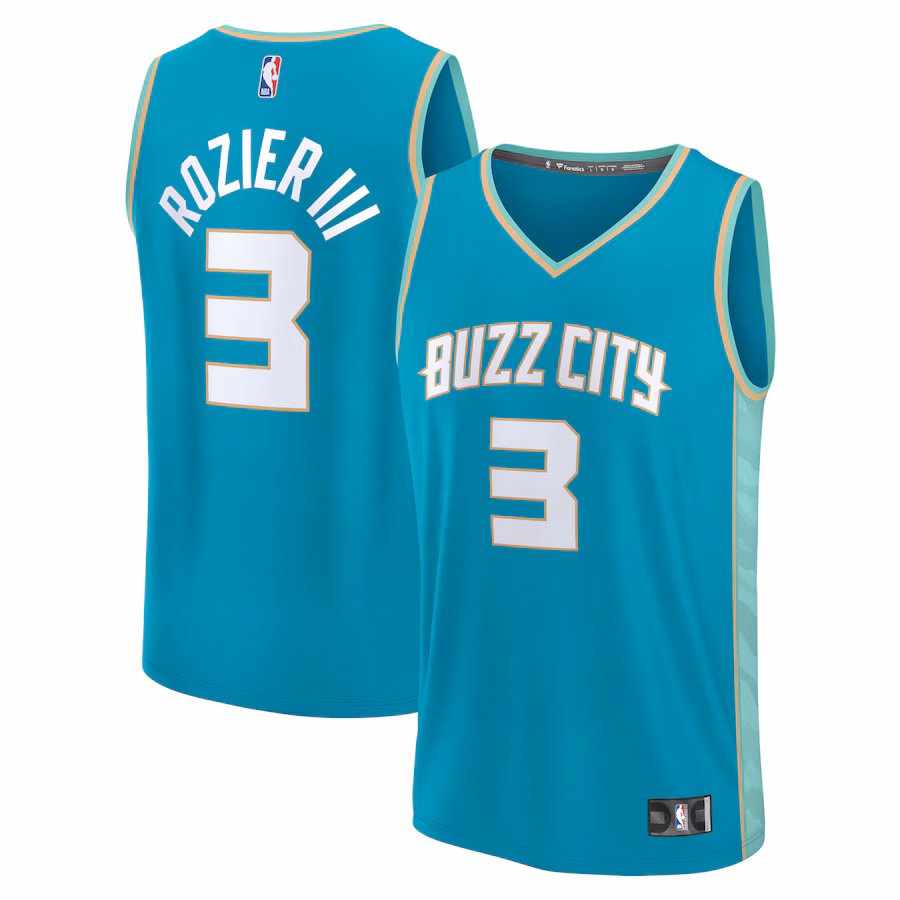 Men's Charlotte Hornets Terry Rozier Fanatics Teal Fast Break Jersey - City Edition - Jersey