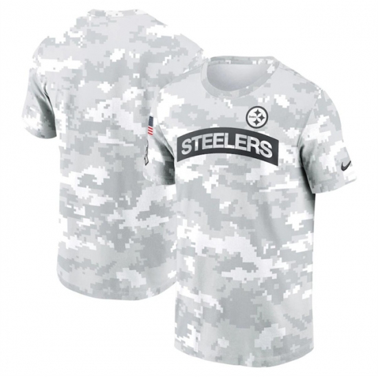 Men's Pittsburgh Steelers 2024 Arctic Camo Salute To Service Performance T-Shirt - Jersey