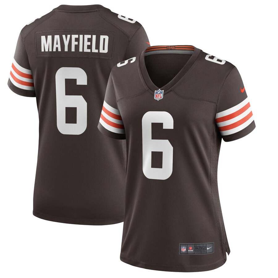 Women's Cleveland Browns Baker Mayfield Nike Brown Game Player Jersey - Jersey