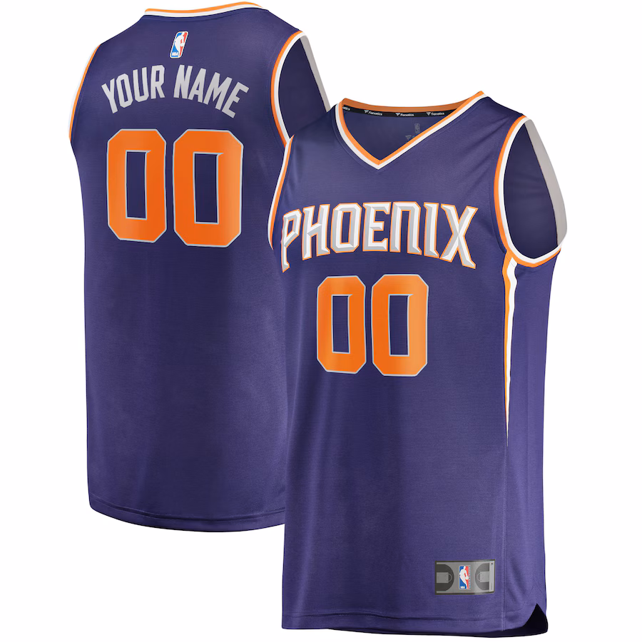 Youth Phoenix Suns Fanatics Purple Fast Break Custom Replica Jersey - Icon Edition - Jersey