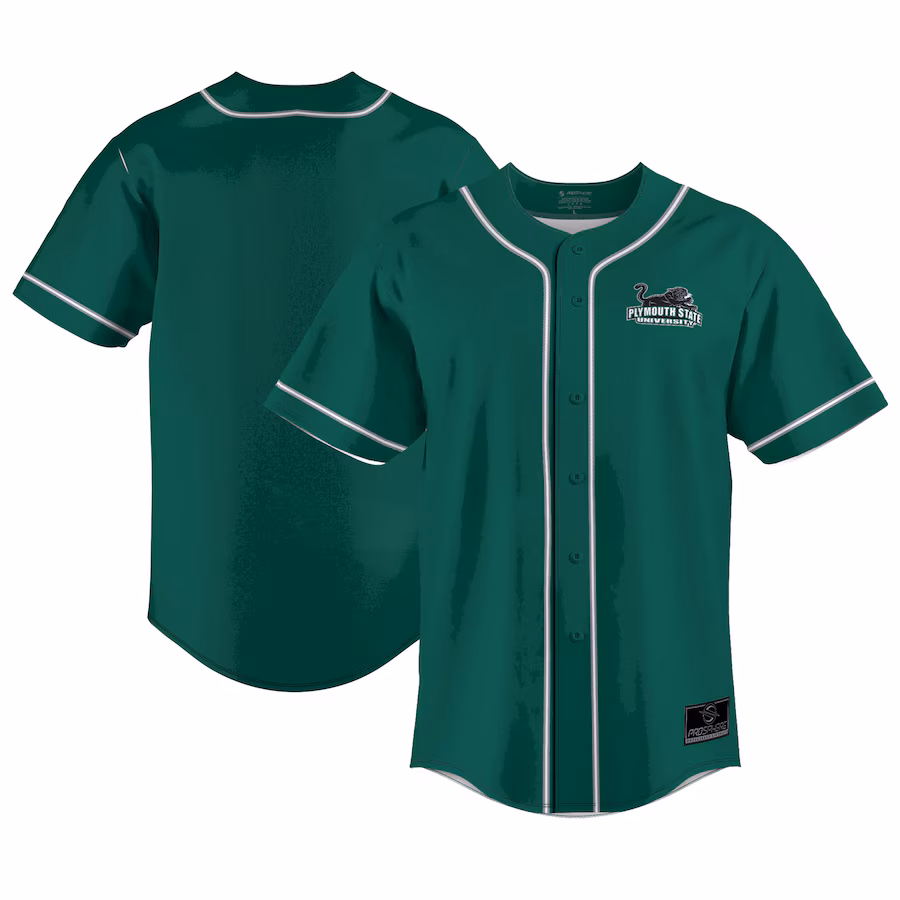 Youth ProSphere  Green Plymouth State Panthers  Baseball Jersey - Jersey