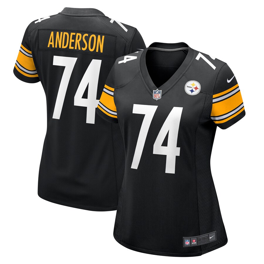Women's Pittsburgh Steelers Spencer Anderson Nike  Black  Game Jersey - Jersey