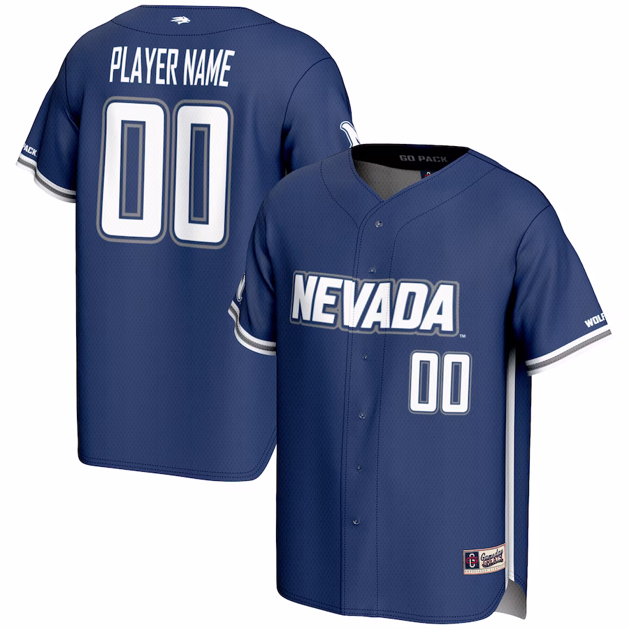 Nevada Wolf Pack GameDay Greats NIL Pick-A-Player Lightweight Baseball Jersey - Navy - Jersey