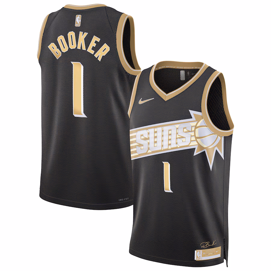 Unisex Phoenix Suns Devin Booker Nike Black  Select Series Swingman Jersey - Jersey
