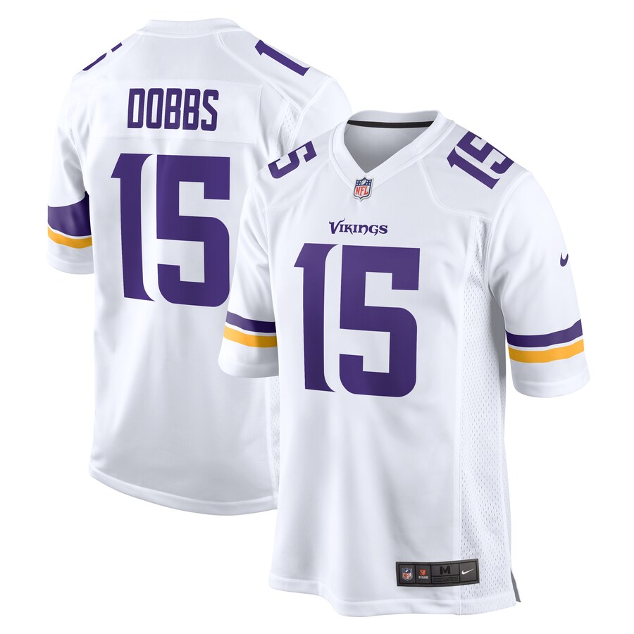 Men's Minnesota Vikings Joshua Dobbs Nike White Game Jersey - Jersey