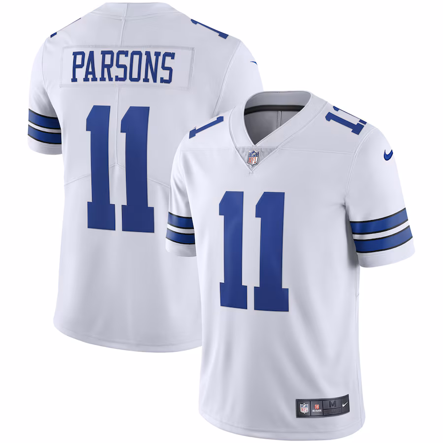 Men's Dallas Cowboys Micah Parsons Nike White Vapor Limited Jersey - Jersey