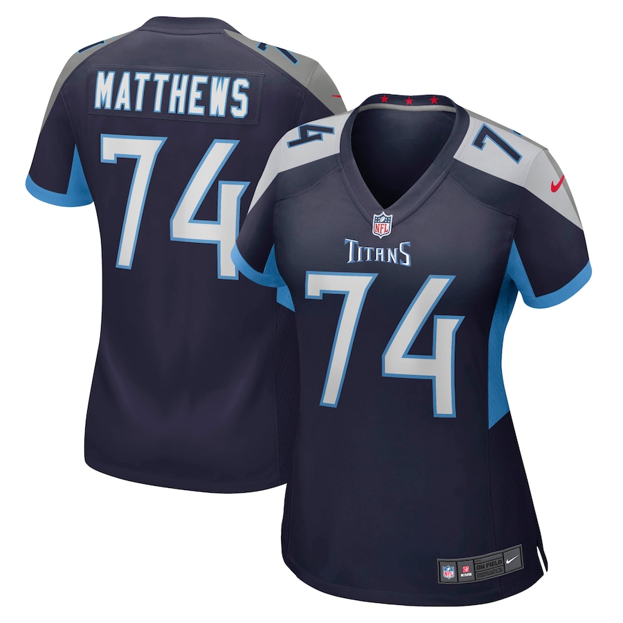Women's Tennessee Titans Bruce Matthews Nike Navy Retired Player Jersey - Jersey