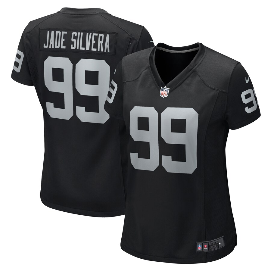 Women's Las Vegas Raiders Nesta Jade Silvera Nike  Black Team Game Jersey - Jersey