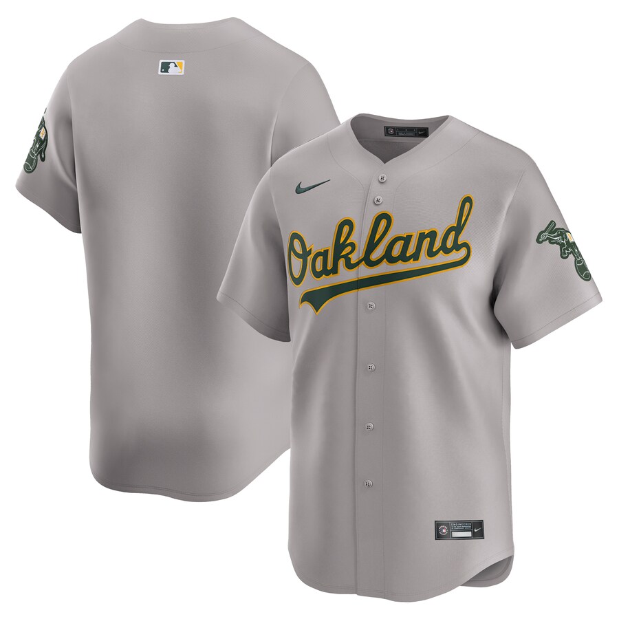 Men's Oakland Athletics  Nike Gray Away Limited Jersey - Jersey