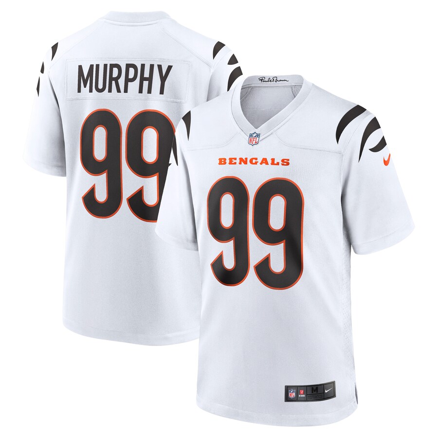 Men's Cincinnati Bengals Myles Murphy Nike White Team Game Jersey - Jersey