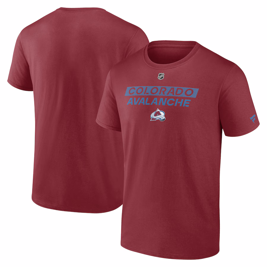 Men's Colorado Avalanche Fanatics Burgundy Authentic Pro Core Primary T-Shirt - Jersey
