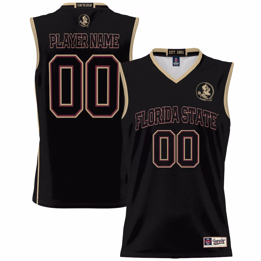 Florida State Seminoles GameDay Greats Youth NIL Pick-A-Player Lightweight Basketball Jersey - Black - Jersey