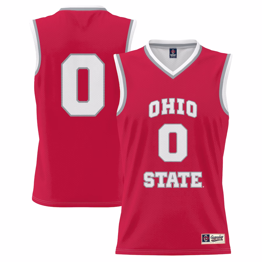 #0 Ohio State Buckeyes GameDay Greats Youth Lightweight Women's Basketball Fashion Jersey - Scarlet - Jersey