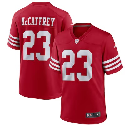 Youth San Francisco 49ers Christian McCaffrey Nike Scarlet Game Jersey - Jersey