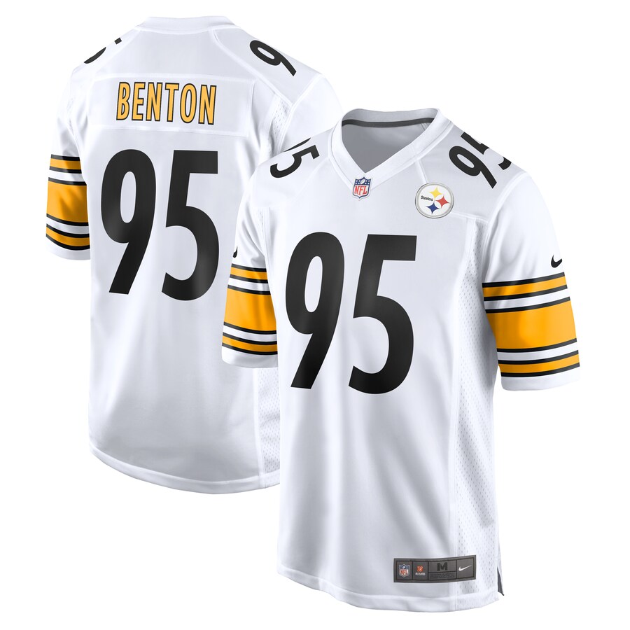 Men's Pittsburgh Steelers Keeanu Benton Nike  White  Game Jersey - Jersey