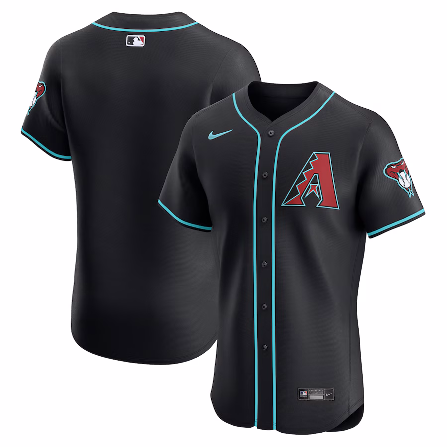 Men's Arizona Diamondbacks  Nike Black Vapor Premier Elite Patch Jersey - Jersey