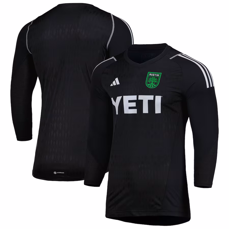 Men's Austin FC adidas Black 2023 Goalkeeper Long Sleeve Replica Jersey - Jersey
