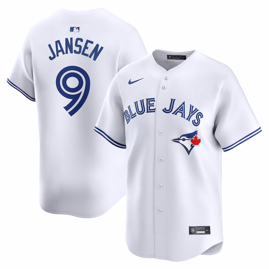 Men's Toronto Blue Jays Danny Jansen Nike White Home Limited Player Jersey - Jersey