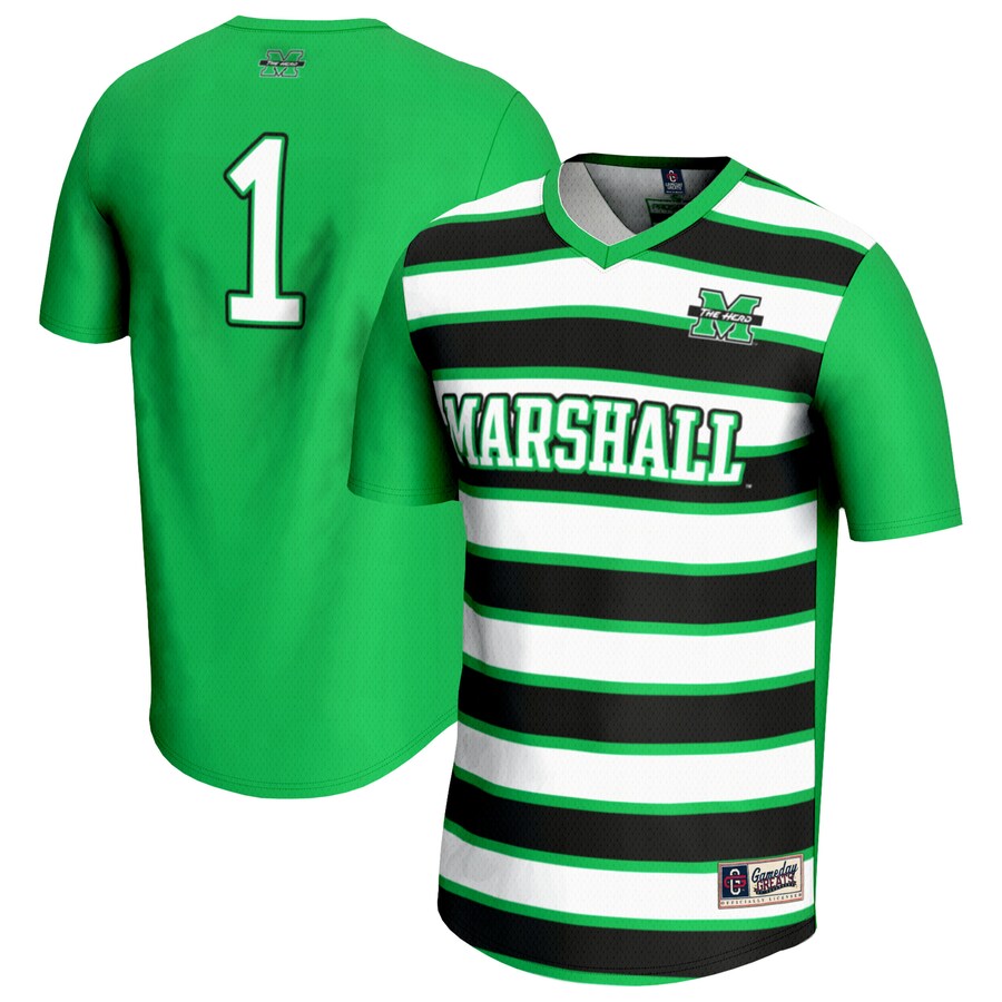 Unisex GameDay Greats #1 Kelly Green Marshall Thundering Herd Lightweight Soccer Fashion Jersey - Jersey