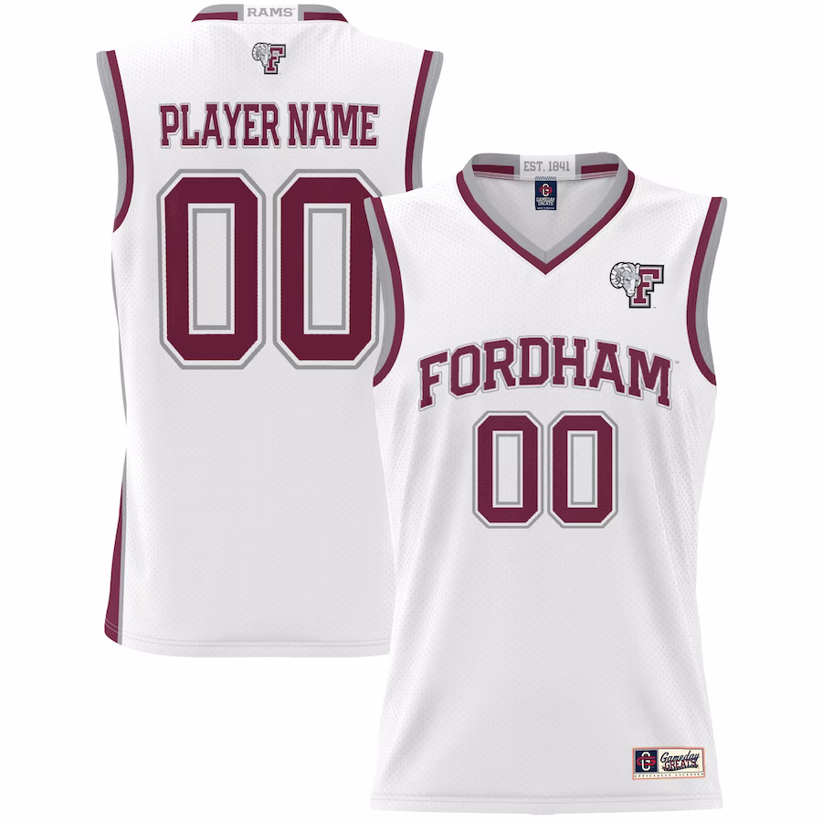 Fordham Rams GameDay Greats Youth NIL Pick-A-Player Lightweight Basketball Jersey - White - Jersey