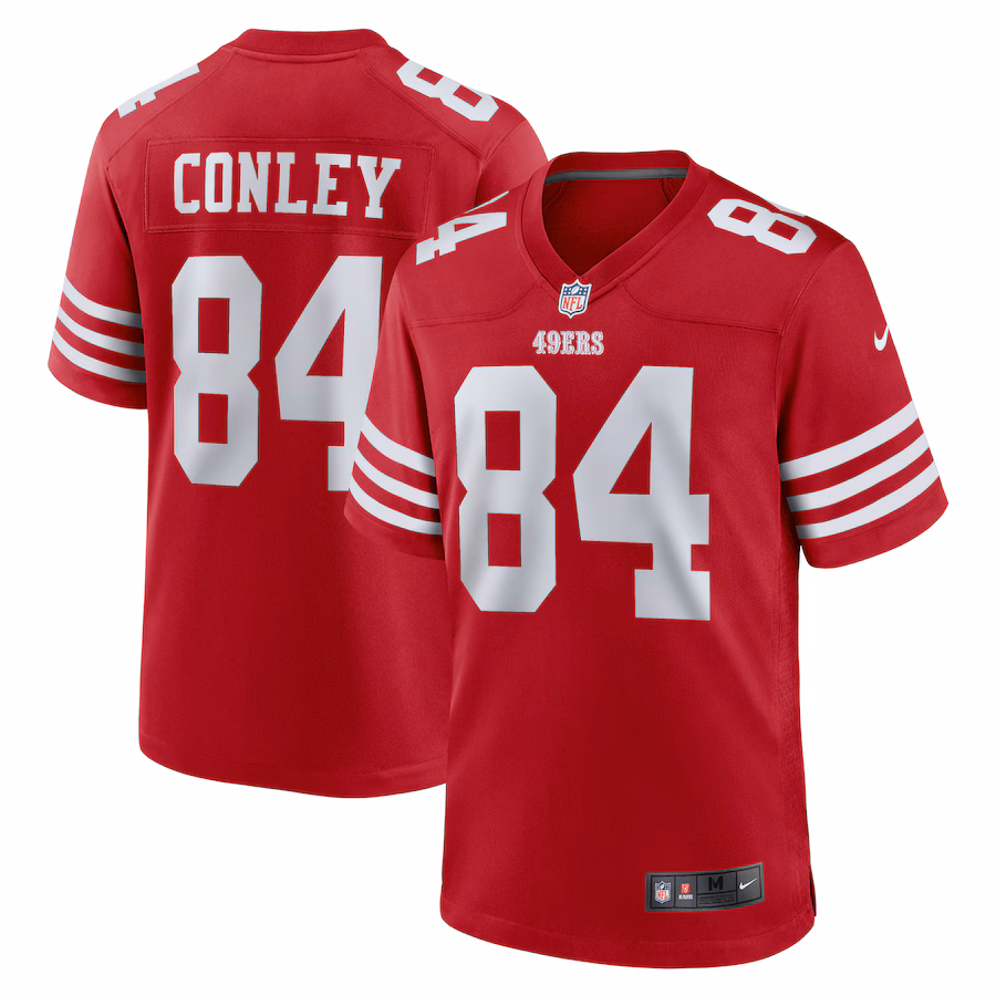 Men's San Francisco 49ers Chris Conley Nike  Scarlet  Game Jersey - Jersey