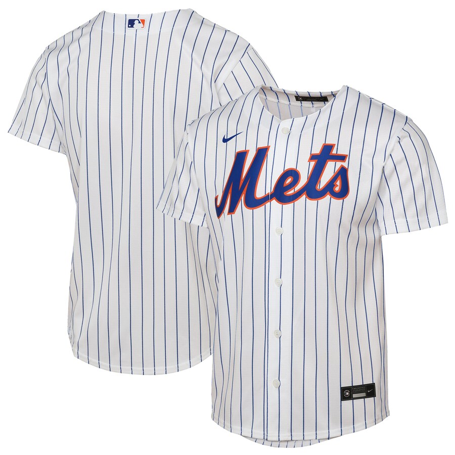 Youth New York Mets Nike White Home Replica Jersey - Jersey