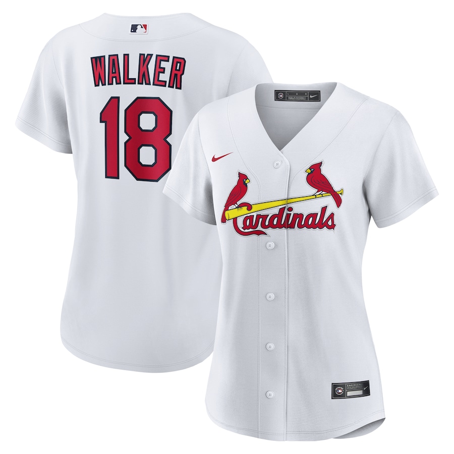 Women's St. Louis Cardinals Jordan Walker Nike White Home Replica Jersey - Jersey