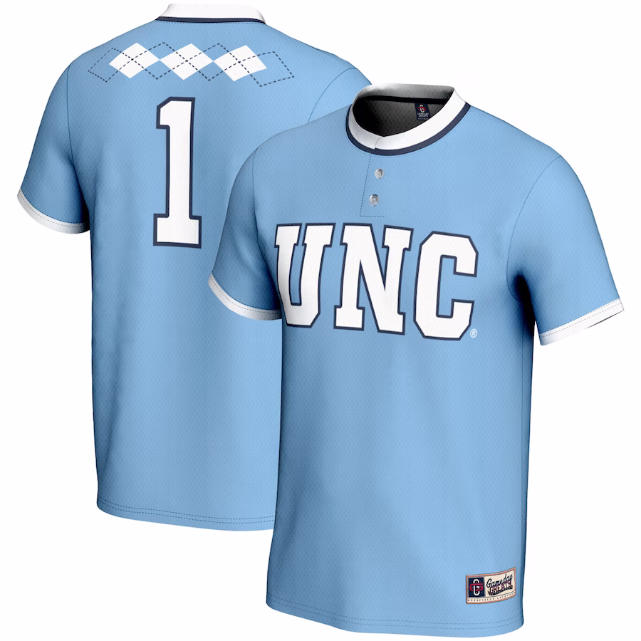 #1 North Carolina Tar Heels GameDay Greats Youth Lightweight Softball Jersey - Carolina Blue - Jersey