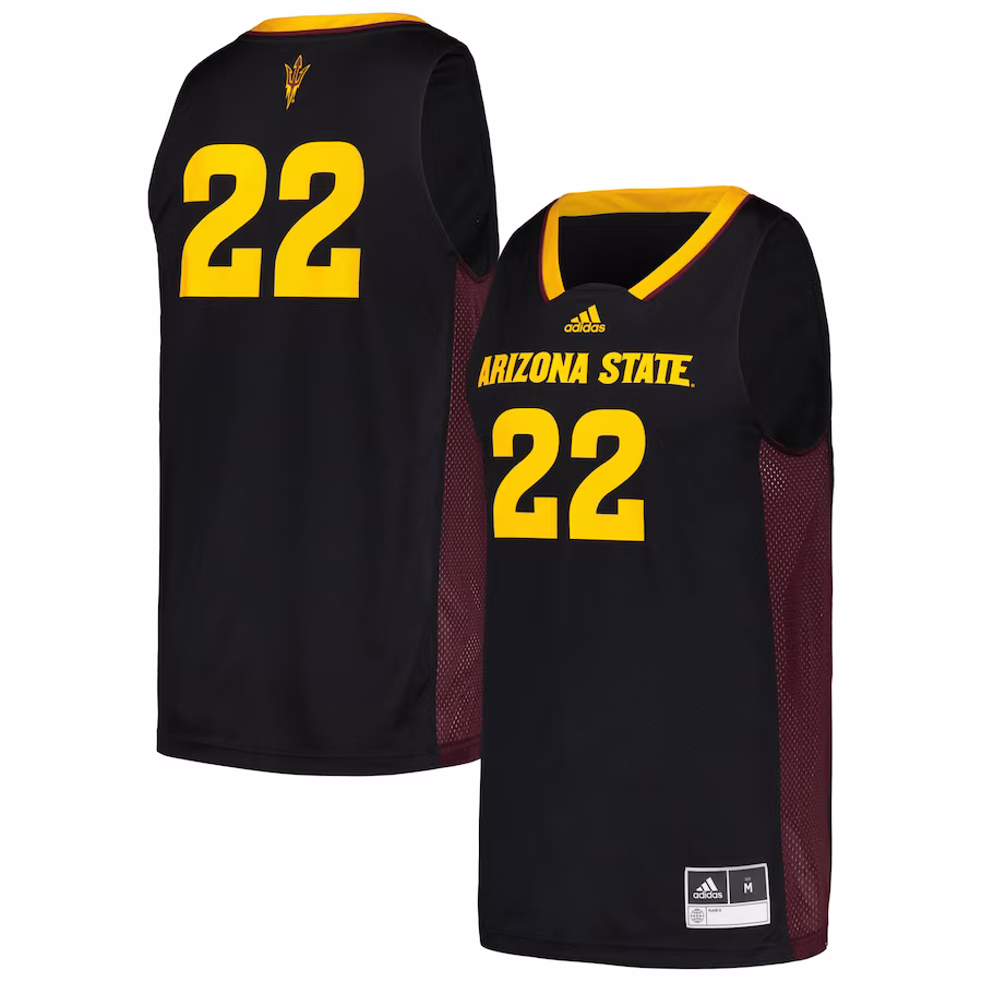 #22 Arizona State Sun Devils adidas Swingman Jersey - Black - Jersey