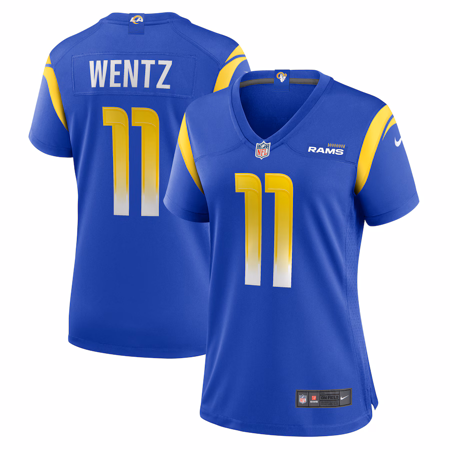 Women's Los Angeles Rams Carson Wentz Nike  Royal Team Game Jersey - Jersey
