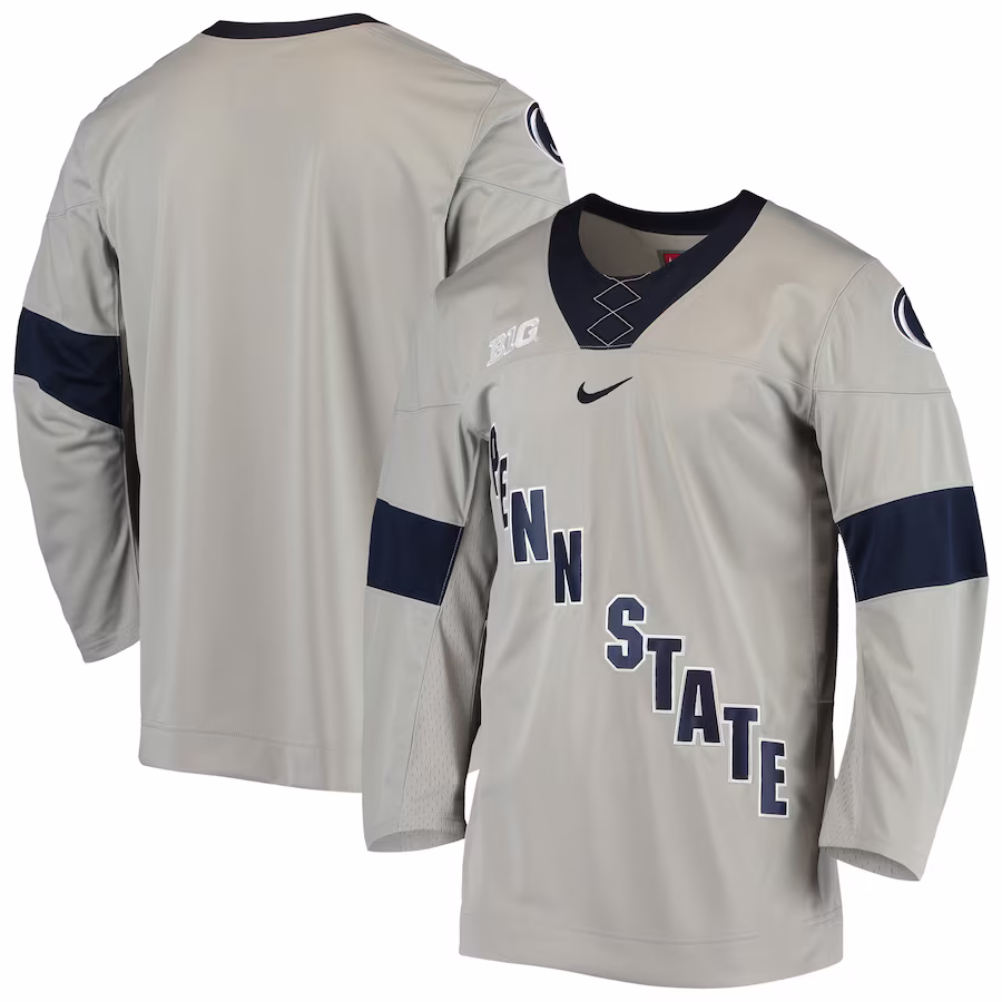 Penn State Nittany Lions Nike Replica Hockey Jersey - Gray - Jersey